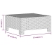 Set de muebles de jardín 6 pzas y cojines ratán sintético gris