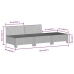 Set de muebles de jardín 9 pzas y cojines ratán sintético gris