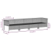 Set de muebles de jardín 8 pzas y cojines ratán sintético gris