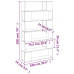Estantería/divisor de espacios roble ahumado 100x24x188 cm