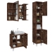 Set de muebles baño 3 pzas madera contrachapada roble ahumado