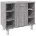 Set de muebles de baño 3 pzas madera contrachapada gris sonoma