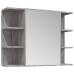 Set de armario de baño 4 pzas madera contrachapada gris sonoma