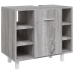 Set de armario de baño 4 pzas madera contrachapada gris sonoma