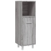 Set de armario de baño 4 pzas madera contrachapada gris sonoma