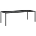 Set de comedor de jardín 9 pzas y cojines ratán sintético negro