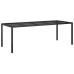 Set de comedor jardín 11 pzas con cojines ratán sintético negro