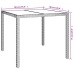 Set comedor de jardín 3 pzas con cojines ratán sintético beige