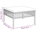 Set de muebles de jardín 5 pzas y cojines ratán sintético gris