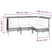 Set de muebles de jardín 6 pzas y cojines ratán sintético gris