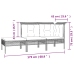 Set de muebles de jardín 10 pzas y cojines ratán sintético gris