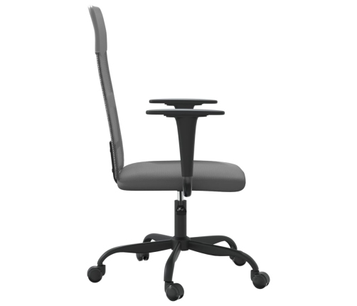 Silla de oficina altura ajustable tela malla y cuero PE gris