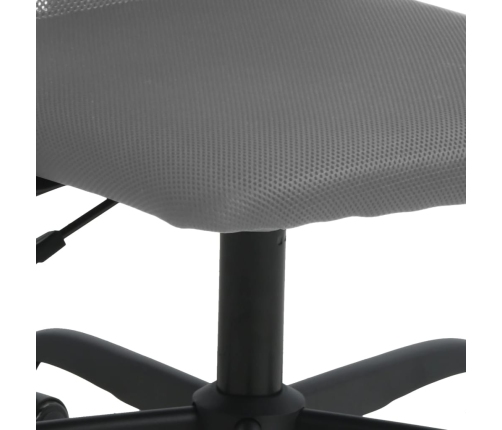 Silla de oficina altura ajustable tela malla y cuero PE gris