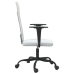 Silla de oficina altura ajustable tela malla y cuero PE blanco