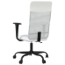 Silla de oficina altura ajustable tela malla y cuero PE blanco