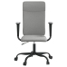 Silla de oficina altura ajustable tela gris claro