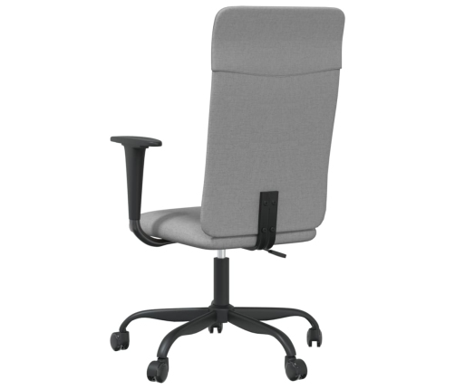 Silla de oficina altura ajustable tela gris claro