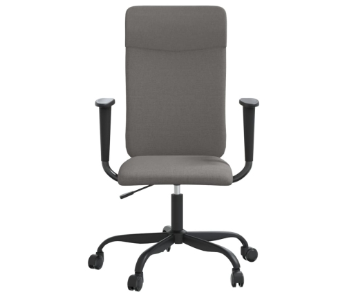 Silla de oficina altura ajustable tela gris oscuro