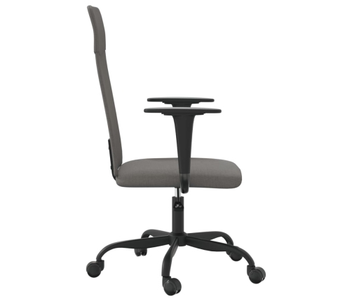 Silla de oficina altura ajustable tela gris oscuro