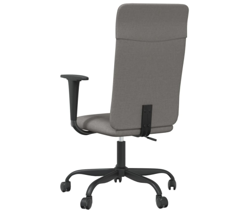 Silla de oficina altura ajustable tela gris oscuro