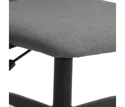 Silla de oficina altura ajustable tela gris oscuro