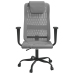 Silla de oficina altura ajustable tela malla y cuero PE gris