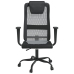 Silla oficina altura ajustable tela malla y cuero PE gris negro