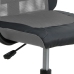 Silla oficina altura ajustable tela malla y cuero PE gris negro