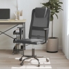 Silla oficina altura ajustable tela malla y cuero PE gris negro