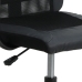 Silla de oficina altura ajustable tela malla y cuero PE negro