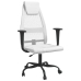 Silla de oficina altura ajustable tela malla y cuero PE blanco