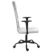 Silla de oficina altura ajustable tela malla y cuero PE blanco