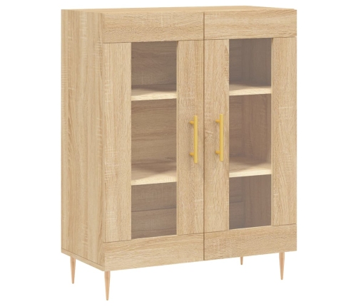 Aparador de madera de ingeniería roble Sonoma 69,5x34x90 cm