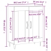 Aparador de madera de ingeniería roble Sonoma 69,5x34x90 cm