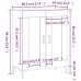 Aparador de madera de ingeniería marrón roble 69,5x34x90 cm