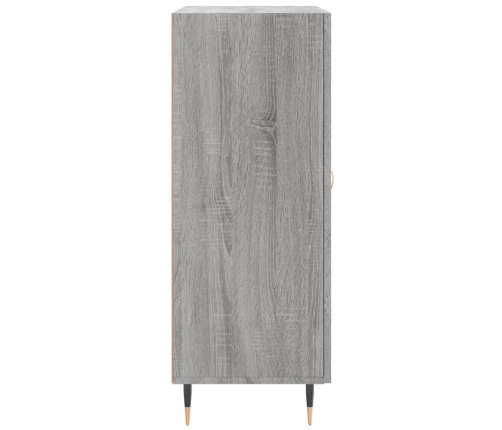 Aparador de madera de ingeniería gris Sonoma 69,5x34x90 cm