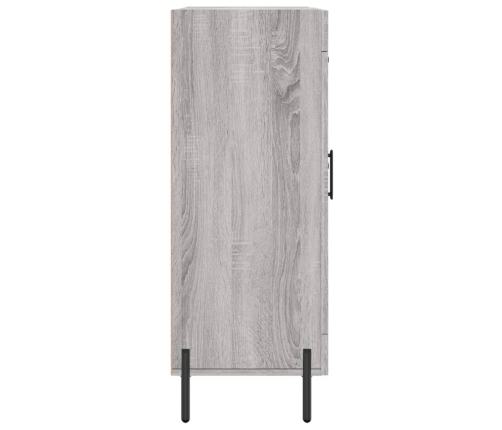 Aparador de madera de ingeniería gris Sonoma 69,5x34x90 cm