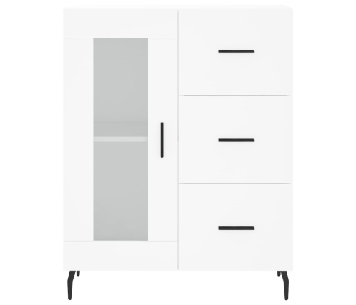 Aparador de madera de ingeniería blanco 69,5x34x90 cm