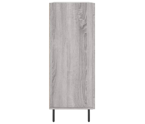 Aparador de madera de ingeniería gris Sonoma 69,5x34x90 cm