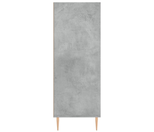 vidaXL Estantería madera de ingeniería gris hormigón 69,5x32,5x90 cm