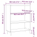 vidaXL Estantería madera de ingeniería roble ahumado 69,5x32,5x90 cm