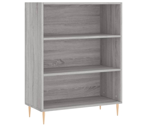 Estantería madera de ingeniería gris Sonoma 69,5x32,5x90 cm