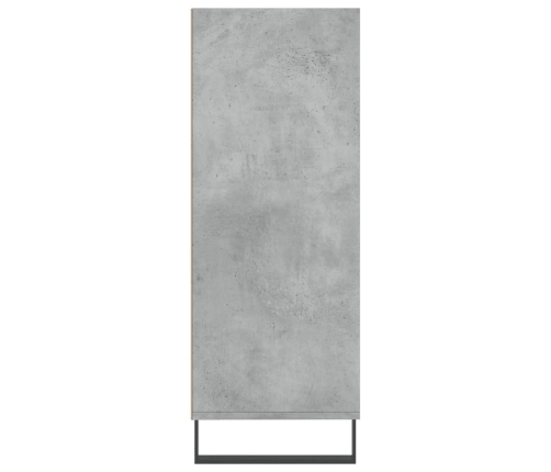 Estantería madera de ingeniería gris hormigón 69,5x32,5x90 cm