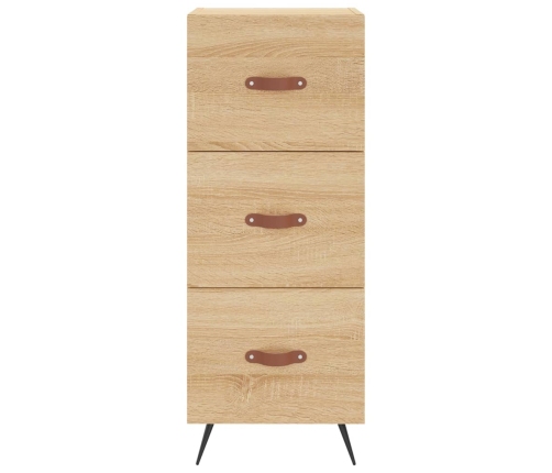 Aparador madera contrachapada color roble Sonoma 34,5x34x90 cm