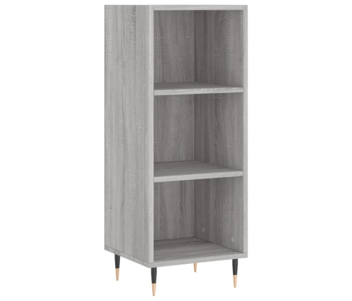 Aparador de madera de ingeniería gris Sonoma 34,5x32,5x90 cm