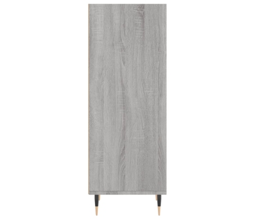 Aparador de madera de ingeniería gris Sonoma 34,5x32,5x90 cm