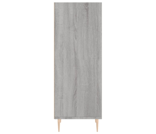 Aparador de madera de ingeniería gris Sonoma 34,5x32,5x90 cm