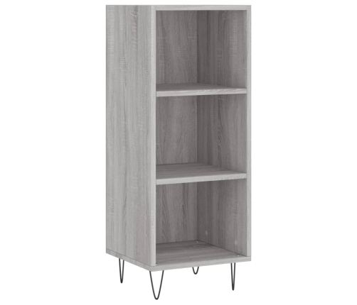 Aparador de madera de ingeniería gris Sonoma 34,5x32,5x90 cm