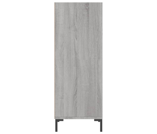 Aparador de madera de ingeniería gris Sonoma 34,5x32,5x90 cm