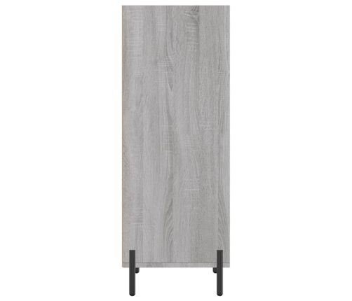 Aparador de madera de ingeniería gris Sonoma 34,5x32,5x90 cm